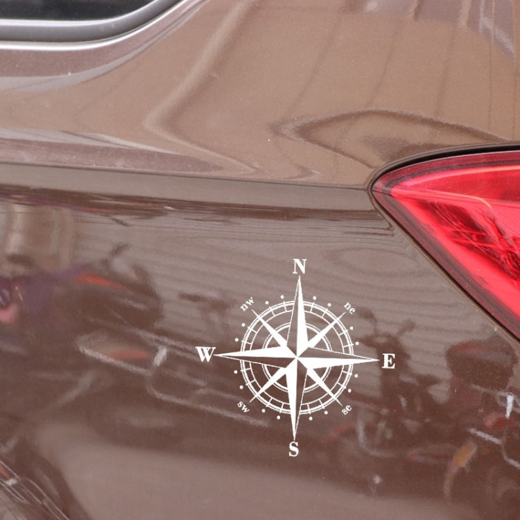 10 PCS Art Design Vinyl NSWE Compass Car Stickers Decals, White + Black - Decorative Sticker by PMC TechLife | Online Shopping South Africa | PMC TechLife