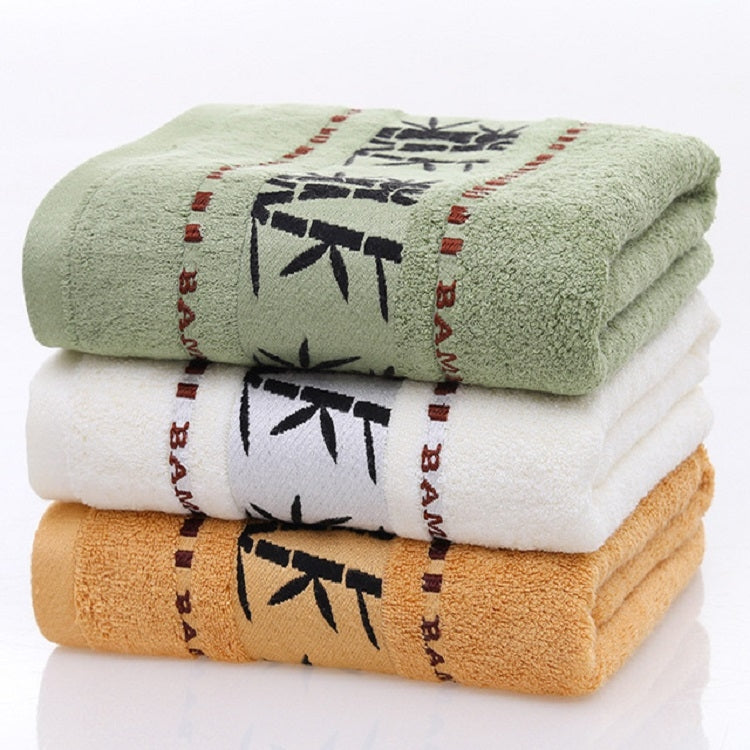 Bamboo Fiber Ink Bamboo Plain Thick Absorbent Soft Adult Bath Towel(Army Green) - Towel Sets by PMC TechLife | Online Shopping South Africa | PMC TechLife | Buy Now Pay Later Mobicred