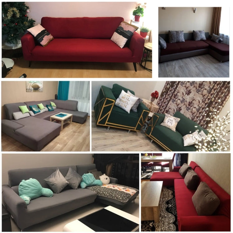 Sofa All-inclusive Universal Set Sofa Full Cover Add One Piece of Pillow Case, Size:Two Seater(145-185cm)(Light Tan) - Sofa Covers & Chair Covers by PMC TechLife | Online Shopping South Africa | PMC TechLife