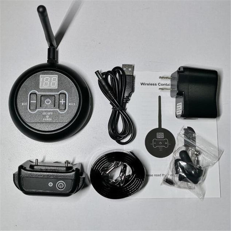 Electronic Fence Wireless Pet Training Device Bark Stop, Plug Type:AU Plug(With 1 Collar) - Training Aids by PMC TechLife | Online Shopping South Africa | PMC TechLife | Buy Now Pay Later Mobicred