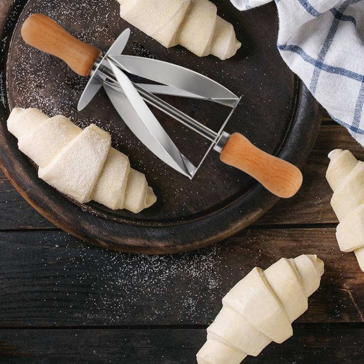 Croissant Tool Roller Stainless Steel Croissant Cutlery Croissant Knife(Silver) - free shipping - PMC TechLife - Order now!