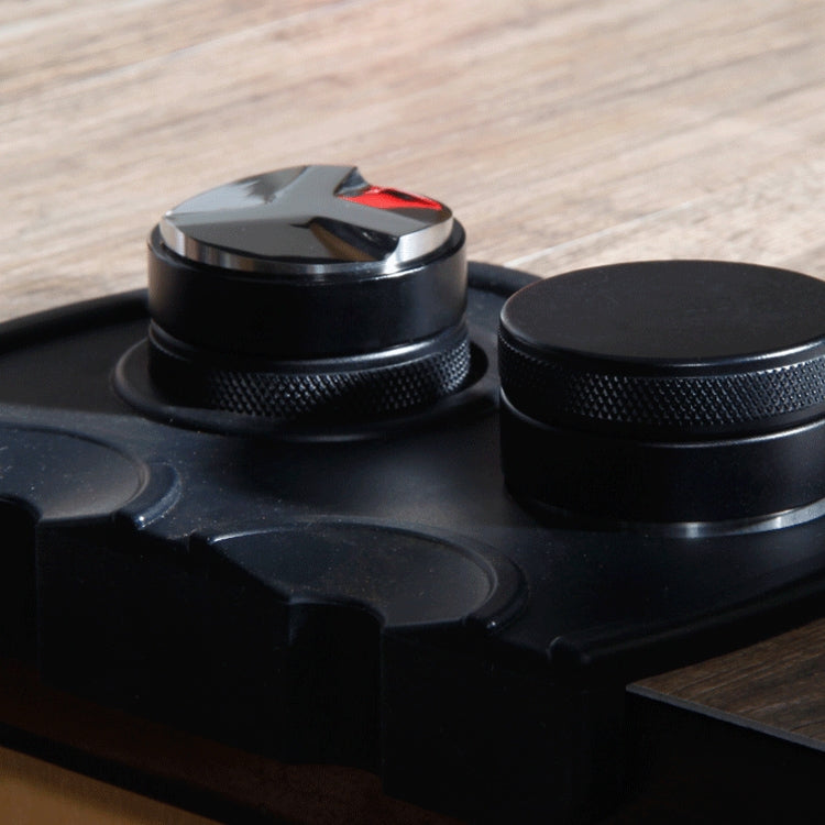 Macaron Stainless Steel Coffee Powder Flat Powder Filling Device, Specification:Flat(Black) - free shipping - PMC TechLife - Order now!