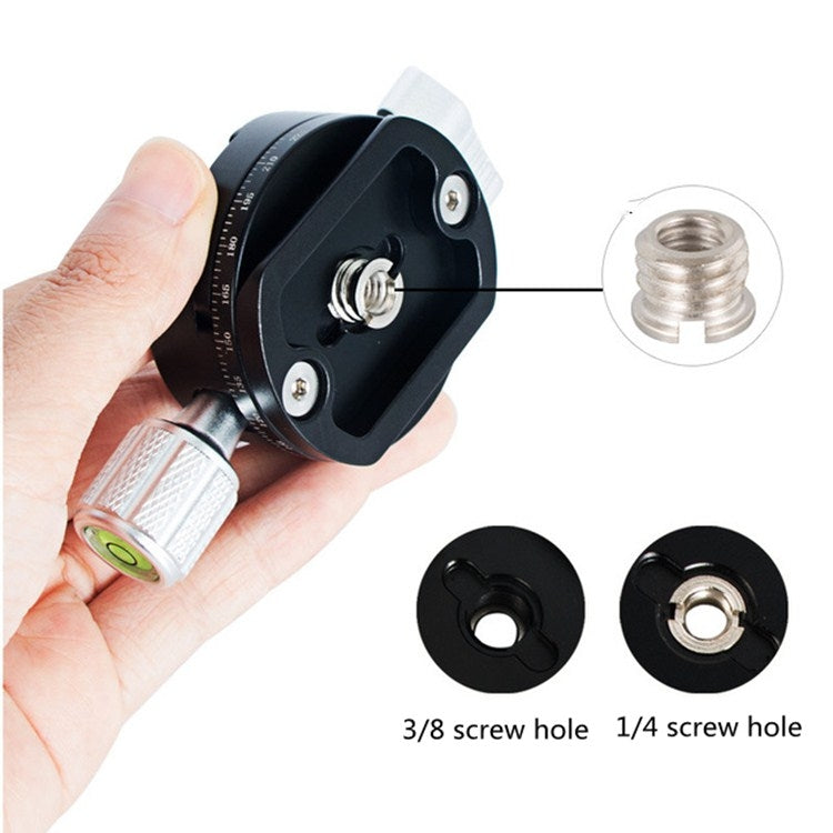 BEXIN QJ07 360 Degree Rotation Panoramic Clip Holder Pan/tilt Tripod Quick Release Plate - Quick Release Plate by BEXIN | Online Shopping South Africa | PMC TechLife | Buy Now Pay Later Mobicred