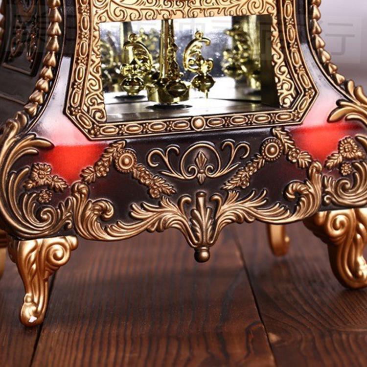 Vintage Clock Classical Royalty Sitting Room TV Cabinet Desk Imperial Furnishing Creative Sit Pendulum Clock(Brown) - free shipping - PMC TechLife - Order now!