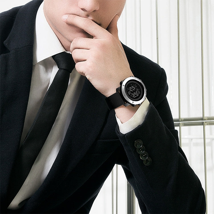 SKMEI 1416 Multifunctional Outdoor Fashion Noctilucent Waterproof Steel Ring Digital Watch (Army Green) - free shipping - PMC TechLife - Order now!