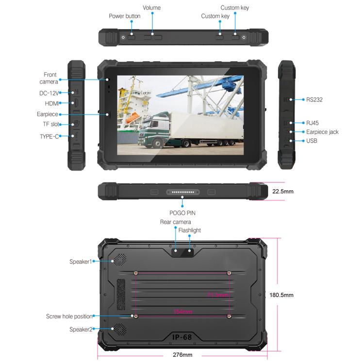 CENAVA W10N IP68 Rugged Tablet PC, 8GB+128GB, 10.1 inch Windows 11 Intel JASPER LAKE N5100 Quad Core, AU Plug - free shipping - PMc TechLife - Order now!