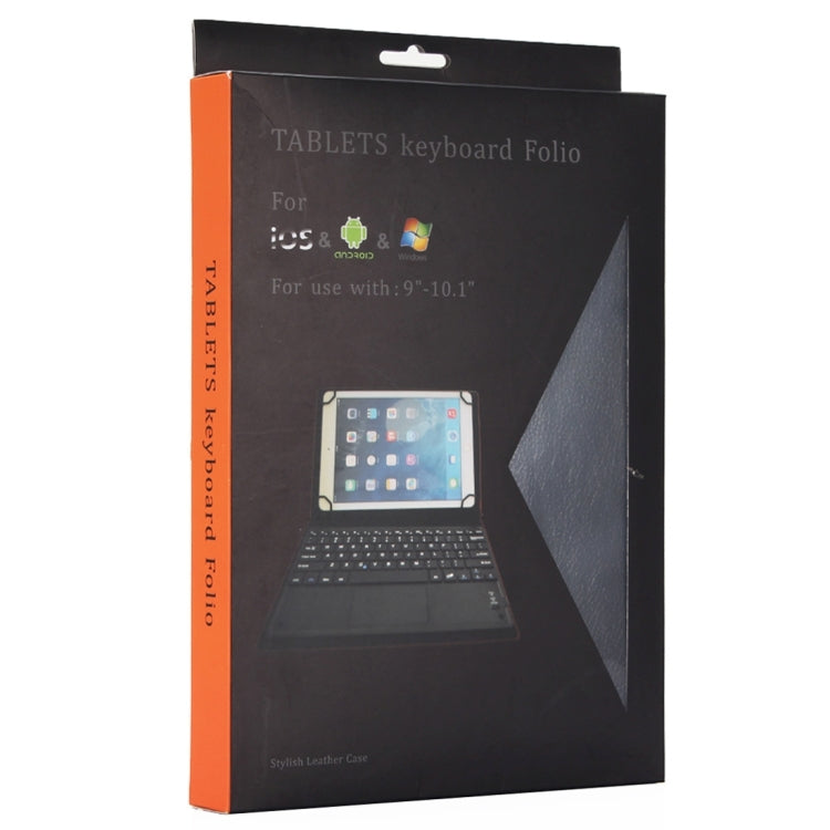 Universal Bluetooth V3.0 Keyboard Detachable Litchi Texture PU Leather Tablet Case with Touchpad for 9.7-10.1 inch Tablet PC(Black) - Universal Keyboard by PMC TechLife | Online Shopping South Africa | PMC TechLife