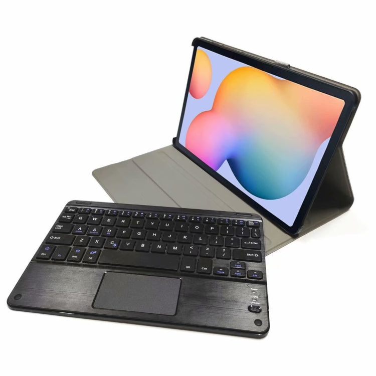 DY-P10-C 2 in 1 Removable Bluetooth Keyboard + Protective Leather Tablet Case with Touchpad & Holder for Lenovo Tab P10 10.1 inch(Black) - Lenovo Keyboard by PMC TechLife | Online Shopping South Africa | PMC TechLife