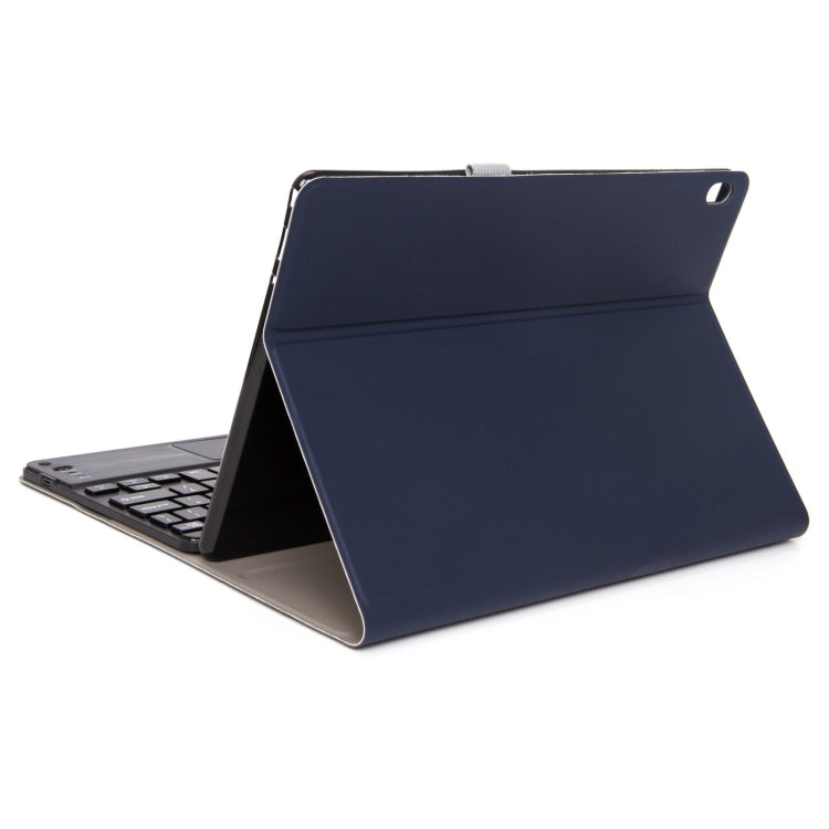 M10-C 2 in 1 Removable Bluetooth Keyboard + Leather Tablet Case with Touchpad & Holder for Lenovo Tab M10 TB-X505X (Dark Blue) - free shipping - PMC TechLife - Order now!