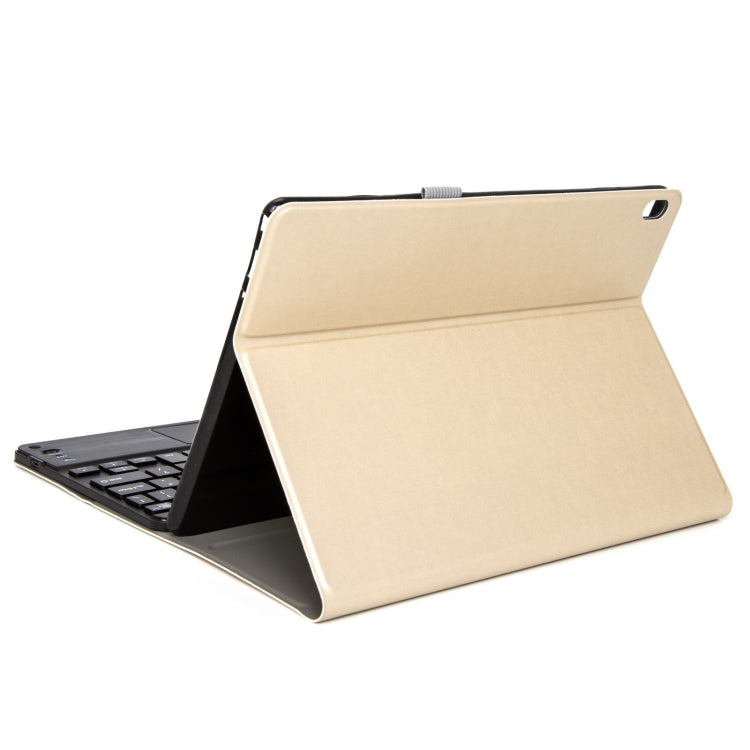 M10-C 2 in 1 Removable Bluetooth Keyboard + Leather Tablet Case with Touchpad & Holder for Lenovo Tab M10 TB-X505X (Gold) - Lenovo Keyboard by PMC TechLife | Online Shopping South Africa | PMC TechLife