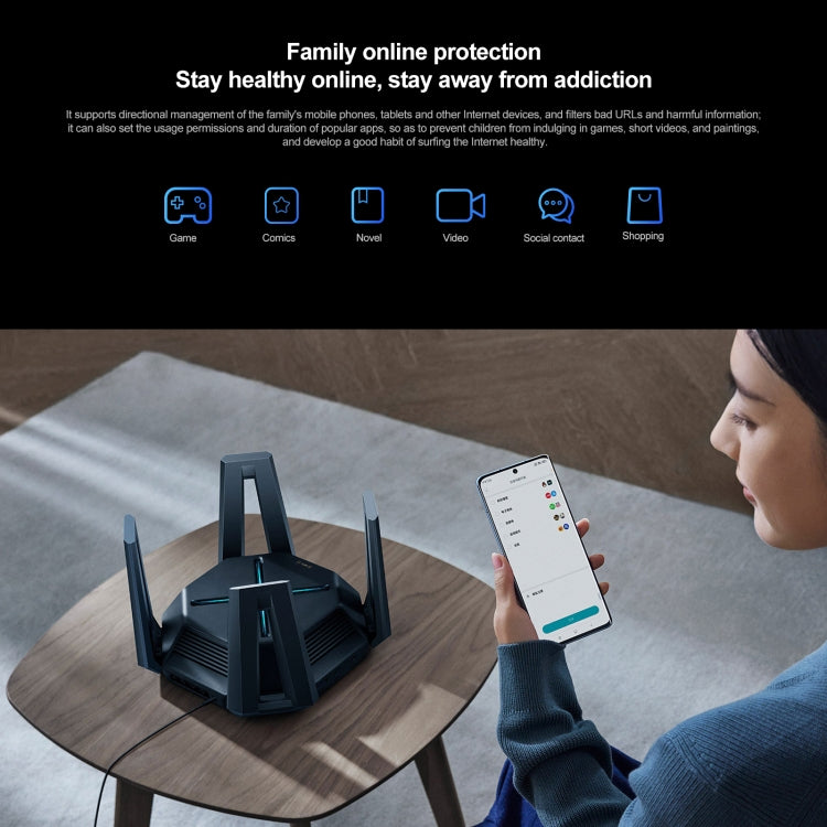 Original Xiaomi WiFi Router 10 Gigabit Tri-Band Wireless Mesh Network Game Acceleration Repeater, US Plug - free shipping - PMC TechLife - Order now!