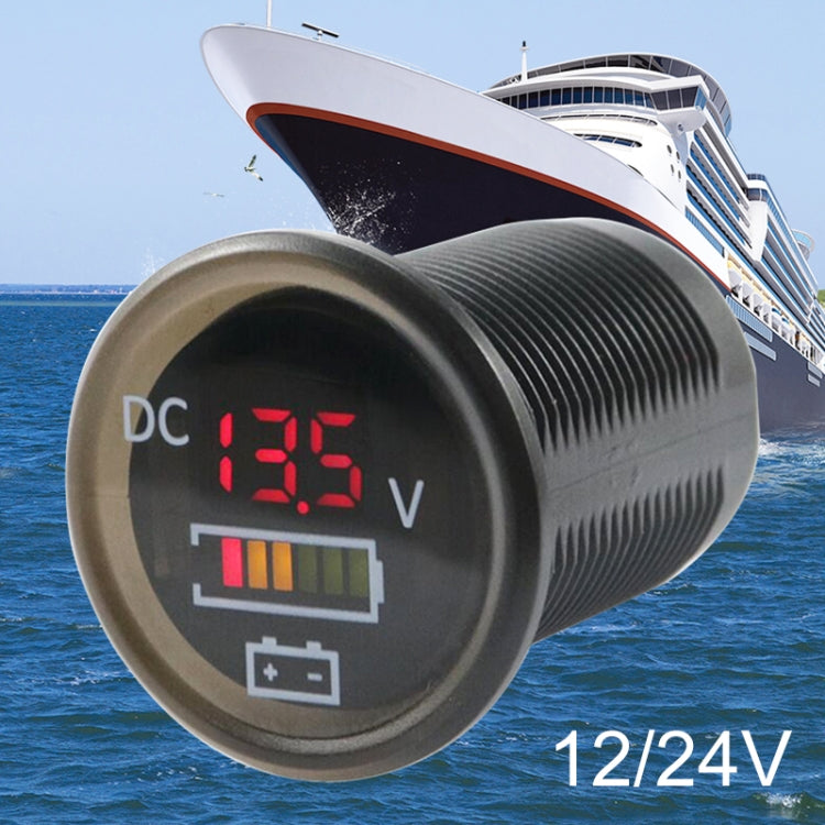 12 / 24V Car / Boat Battery Measurement Meter 5-30V Voltage and Electricity Meter - Marine Accessories & Parts by PMC TechLife | Online Shopping South Africa | PMC TechLife | Buy Now Pay Later Mobicred