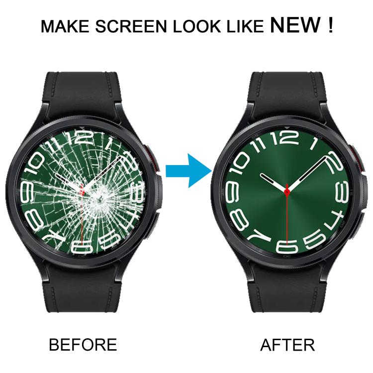 For Samsung Galaxy Watch6 Classic 43mm SM-R950/R955 Original LCD Screen Digitizer Full Assembly with Frame (Black) - free shipping - PMC TechLife - Order now!