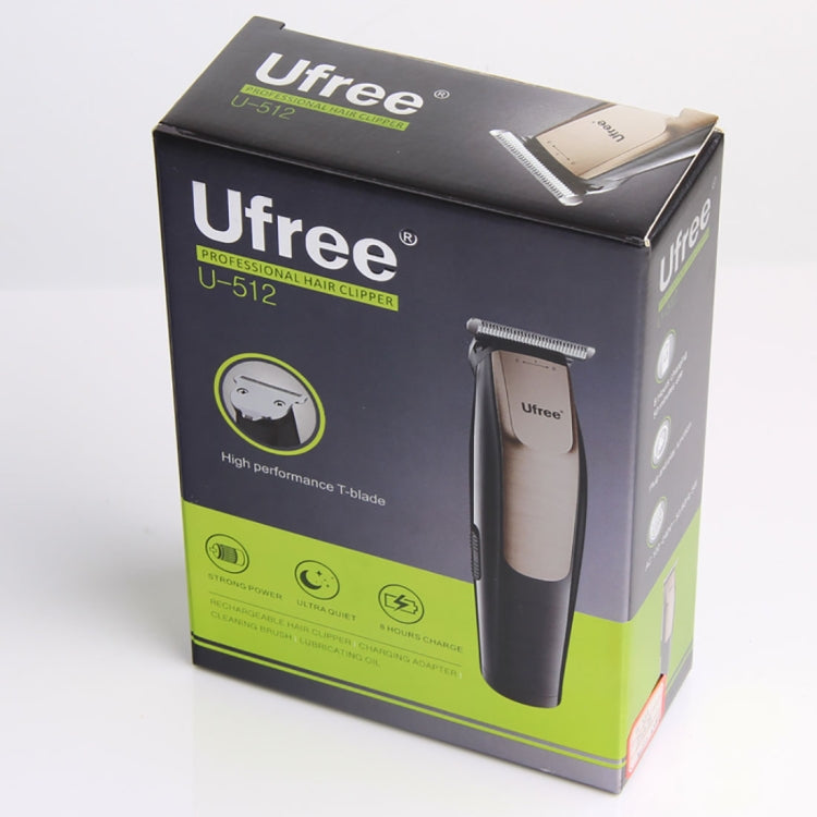 Ufree U-512 Professional Hair Salon Rechargeable Engraved Text Small Hair Clipper Hair Trimmer, EU Plug - free shipping - PMC TechLife - Order now!