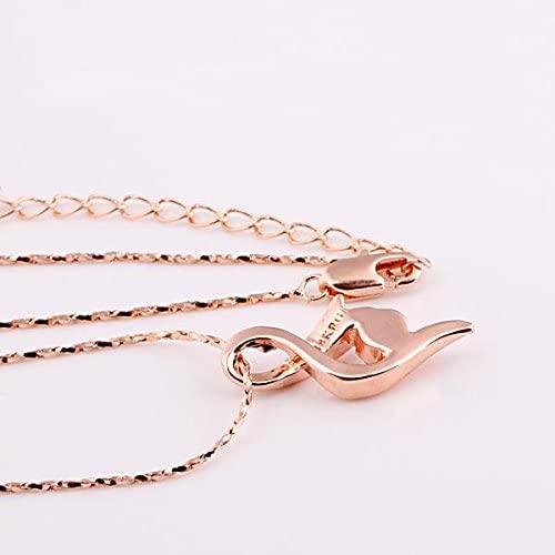 9k Gold White Rhinestone Cancer Ribbon Support Awareness Pendant Necklace Chain - free shipping - PMC TechLife - Order now!