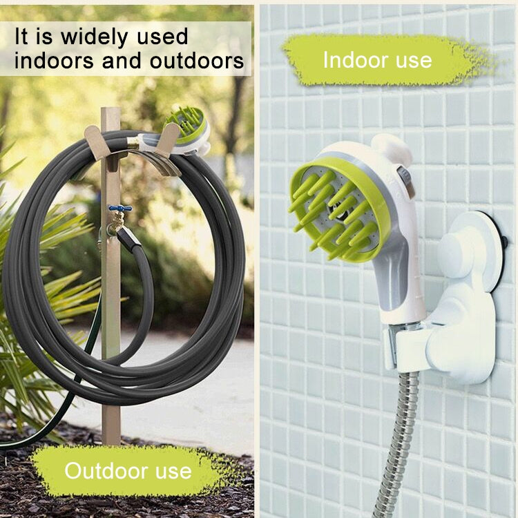 Pet Shower Shower Brush with Non-slip Handle Nozzle(White) - Grooming by PMC TechLife | Online Shopping South Africa | PMC TechLife | Buy Now Pay Later Mobicred
