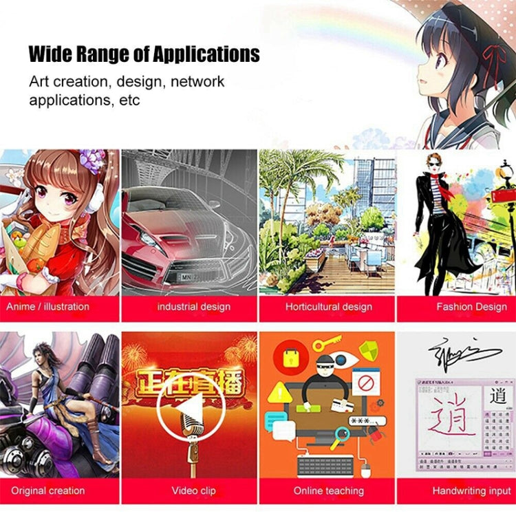 VEIKK A15 10x6 inch 5080 LPI Smart Touch Electronic Graphic Tablet, with Type-C Interface(Red) - free shipping - PMC TechLife - Order now!