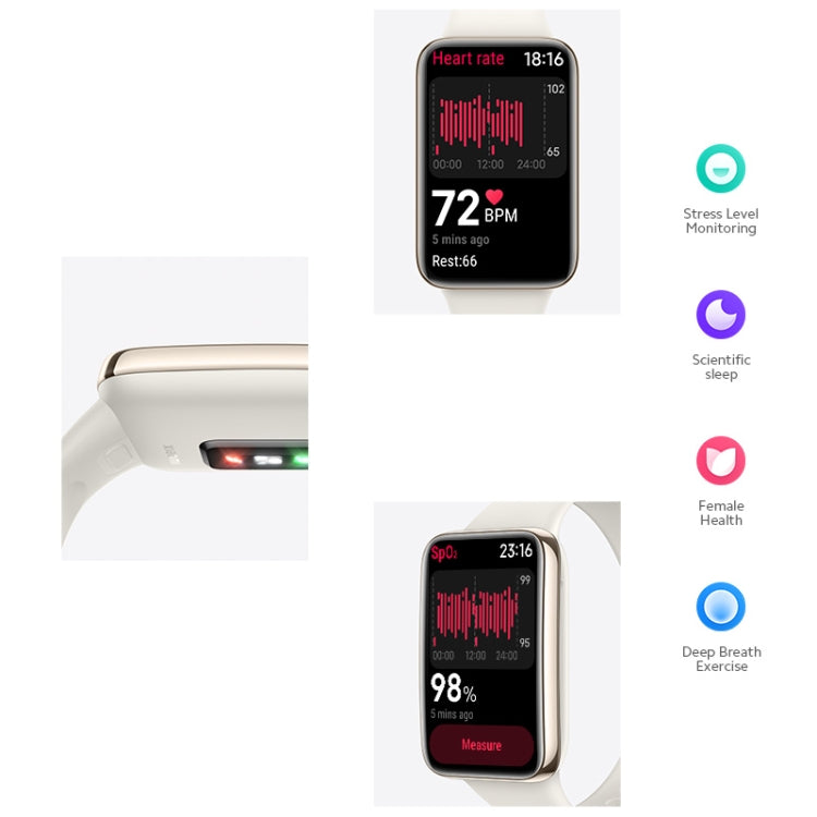 Original Xiaomi Smart Band 7 Pro Global, 1.64 inch AMOLED Screen, Support Heart Rate / Blood Oxygen / Stress / Sleep Monitoring (White) - free shipping - PMC TechLife - Order now!