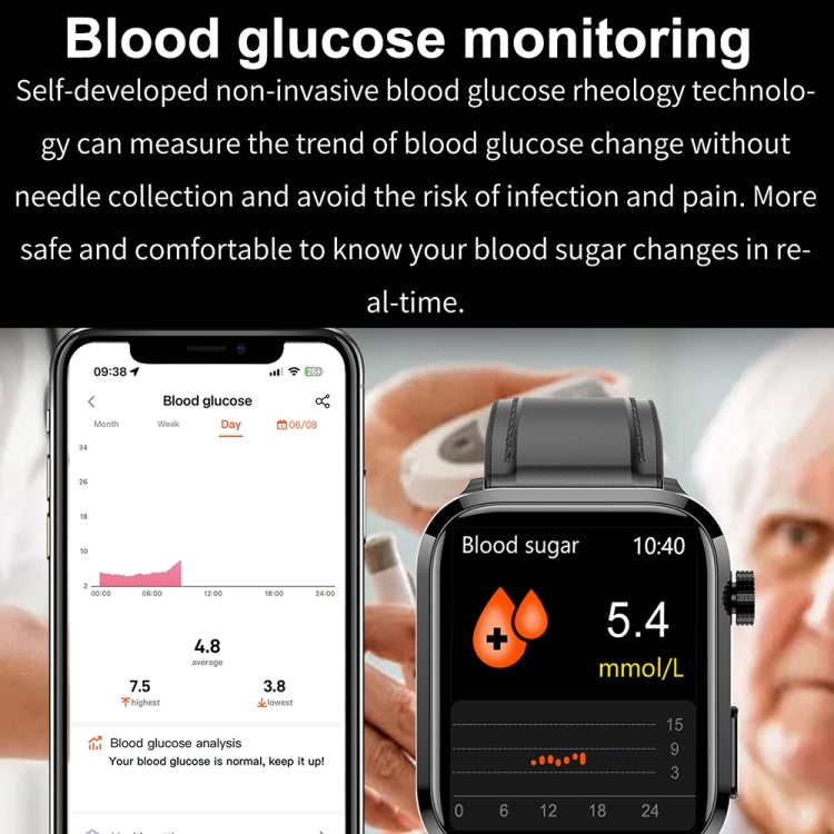 ET210 1.91 inch IPS Screen IP67 Waterproof Silicone Band Smart Watch, Support Body Temperature Monitoring / ECG (Red) - Smart Watches by PMC TechLife | Online Shopping South Africa | PMC TechLife | Buy Now Pay Later Mobicred