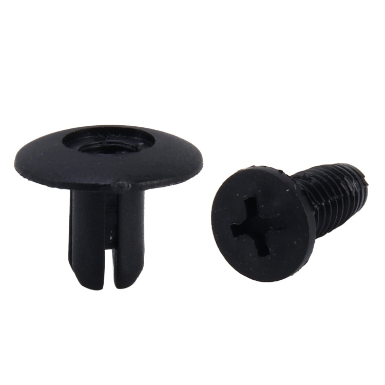 100 PCS Hole Plastic Rivets Fastener Push Clips(Black) - free shipping - PMC TechLife - Order now!