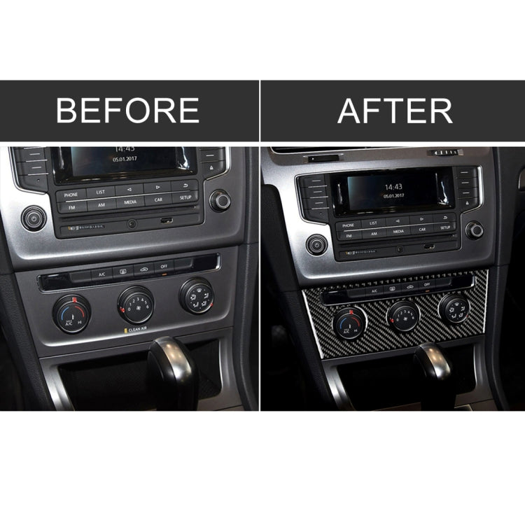 Car Carbon Fiber Air Conditioning Rotary Button Decorative Sticker for Volkswagen Golf 7 2013-2017 - free shipping - PMC TechLife - Order now!