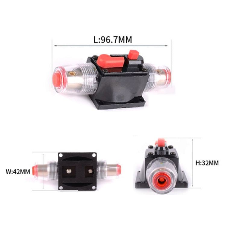 DC 12-24V Car Circuit Breaker Stereo Audio Fuse Holder Insurance 40A Fuse - Fuse by PMC TechLife | Online Shopping South Africa | PMC TechLife