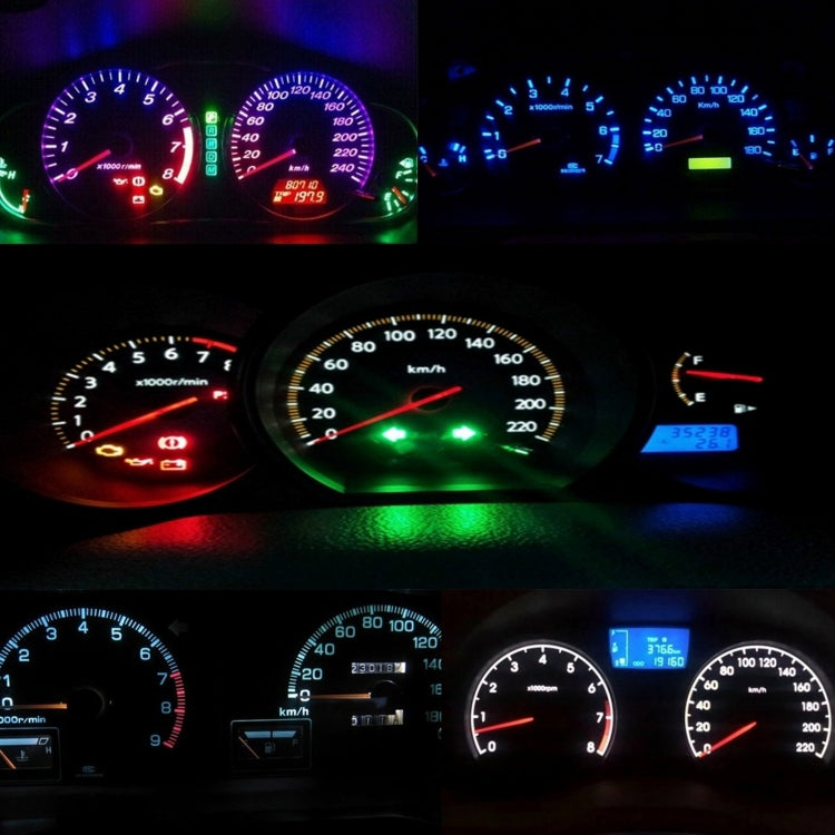 10 PCS 2W T3 Wedge Instrument Panel LED Light Dashboard Gauge Cluster Indicator Lamp Bulb(Ice Blue Light) - Instrument Lights by PMC TechLife | Online Shopping South Africa | PMC TechLife | Buy Now Pay Later Mobicred