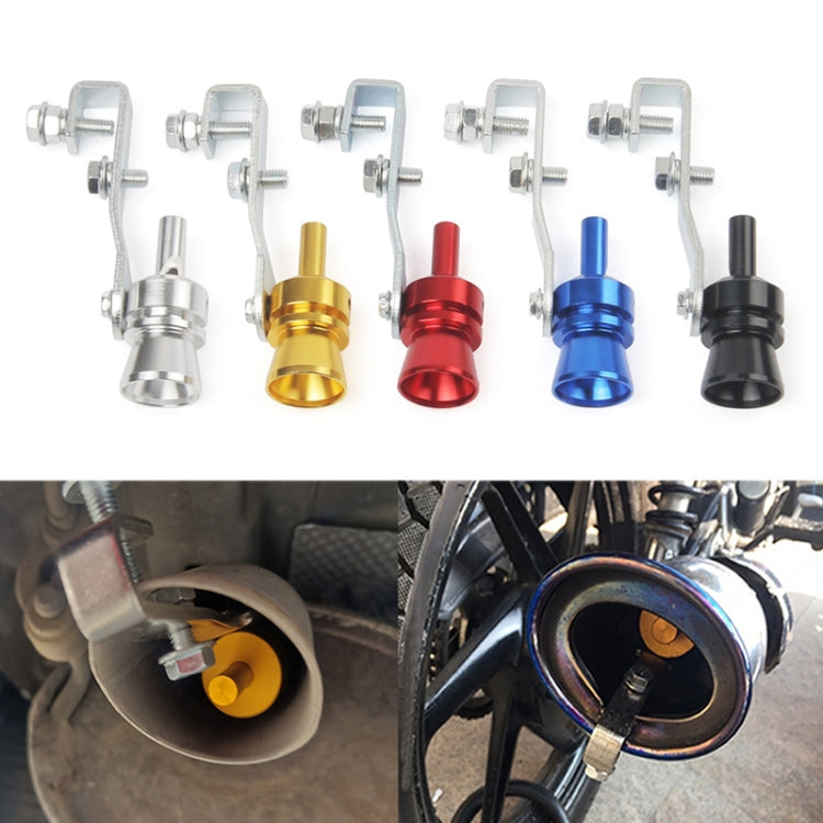 Universal Aluminum Turbo Sound Exhaust Muffler Pipe Whistle Car / Motorcycle Simulator Whistler, Size: M, Outside Diameter: 23mm(Red) - free shipping - PMC TechLife - Order now!