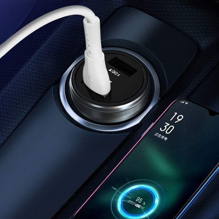 Dual USB 66W Car Flash Charger for OPPO / Huawei (Black) - Car Charger by PMC TechLife | Online Shopping South Africa | PMC TechLife