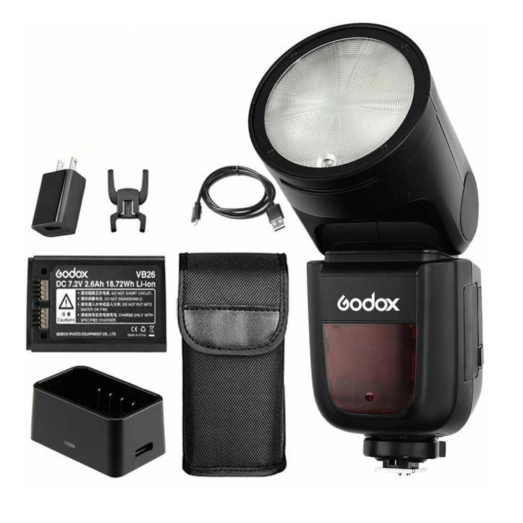 Godox V1N Round Head TTL Flash Speedlite for Nikon (Black) - free shipping - PMC TechLife - Order now!