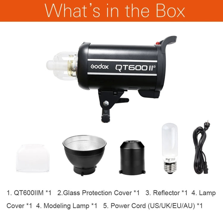 Godox QT600IIM 600Ws 1/8000s High Speed Strobe Studio Flash Light(AU Plug) - free shipping - PMC TechLife - Order now!