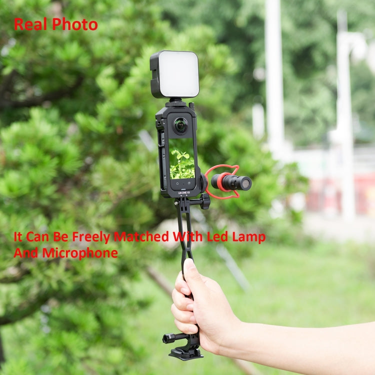 For Insta360 X3 YELANGU LW-ONE X3 Metal Cage Extended Frame Case - Mount & Holder by YELANGU | Online Shopping South Africa | PMC TechLife | Buy Now Pay Later Mobicred