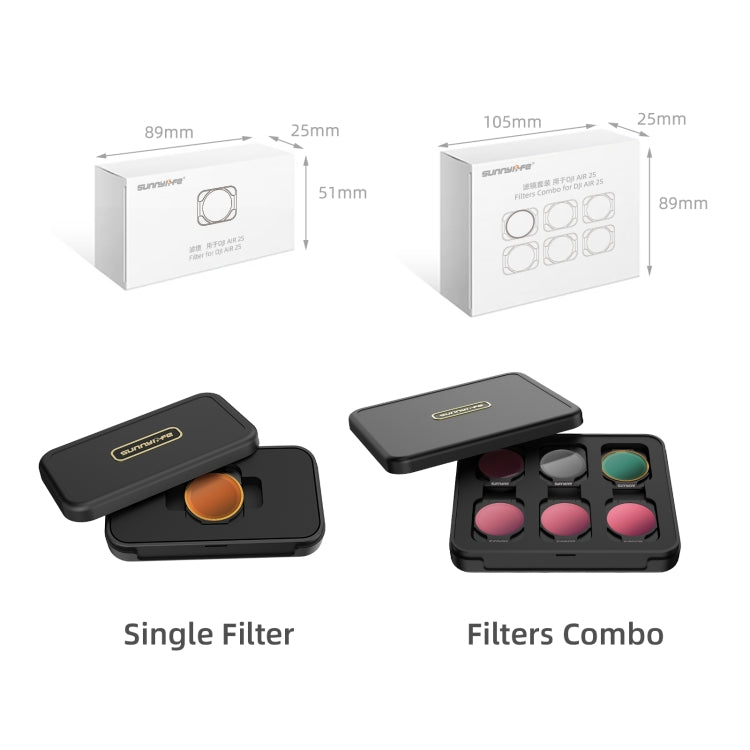 Sunnylife A2S-FI9346 4 in 1 ND8PL++ND16PL+ND32PL+ND64PL Lens Filter for DJI Air 2S - free shipping - PMC TechLife - Order now!