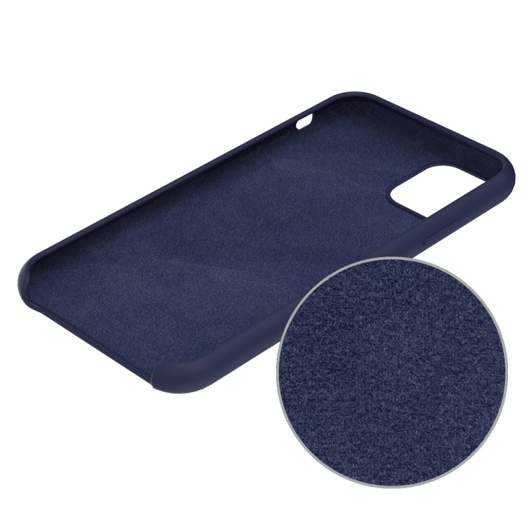 For iPhone 11 Solid Color Liquid Silicone Shockproof Case (Navy Blue) - iPhone 11 Cases by PMC TechLife | Online Shopping South Africa | PMC TechLife