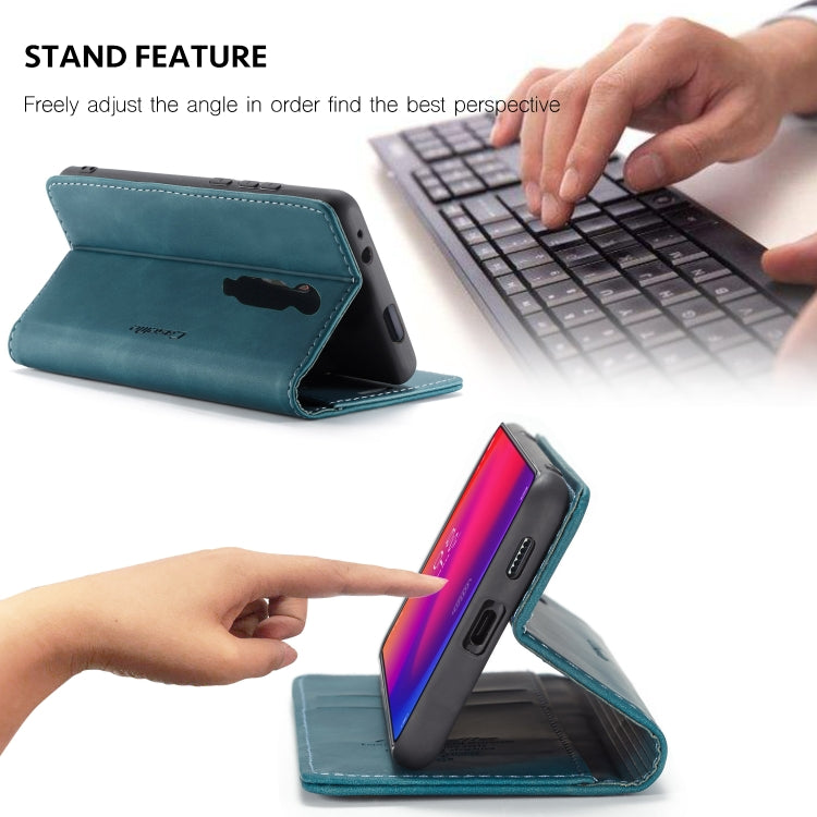 CaseMe-013 Multi-functional Retro Frosted Horizontal Flip Leather Case with Card Slot & Holder & Wallet For Xiaomi Mi 9T Pro / Redmi K20 Pro / Xiaomi Mi 9T / Redmi K20(Blue) - Xiaomi Cases by CaseMe | Online Shopping South Africa | PMC TechLife | Buy Now Pay Later Mobicred