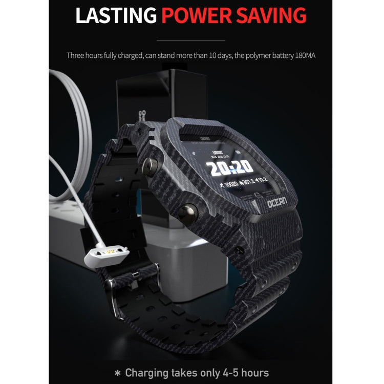 Lokmat OCEAN 1.14 inch TFT Touch Screen IP68 Waterproof Smart Watch, Support Information Reminder / Sleep Monitor / Sport Record(Camouflage Green) - free shipping - PMC TechLife - Order now!