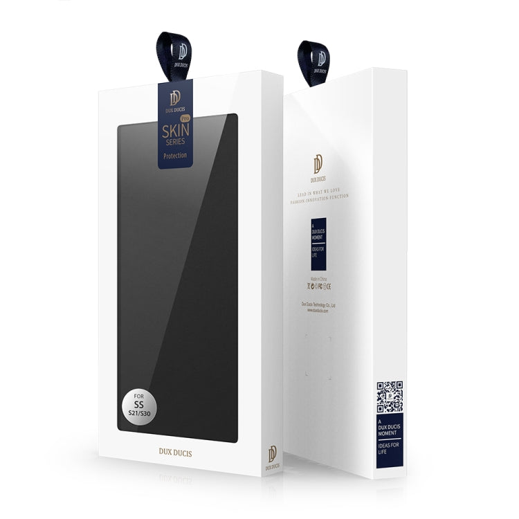 For Samsung Galaxy S21 5G DUX DUCIS Skin Pro Series Horizontal Flip PU + TPU Leather Case with Holder & Card Slots(Black) - Galaxy S21 5G Cases by DUX DUCIS | Online Shopping South Africa | PMC TechLife | Buy Now Pay Later Mobicred