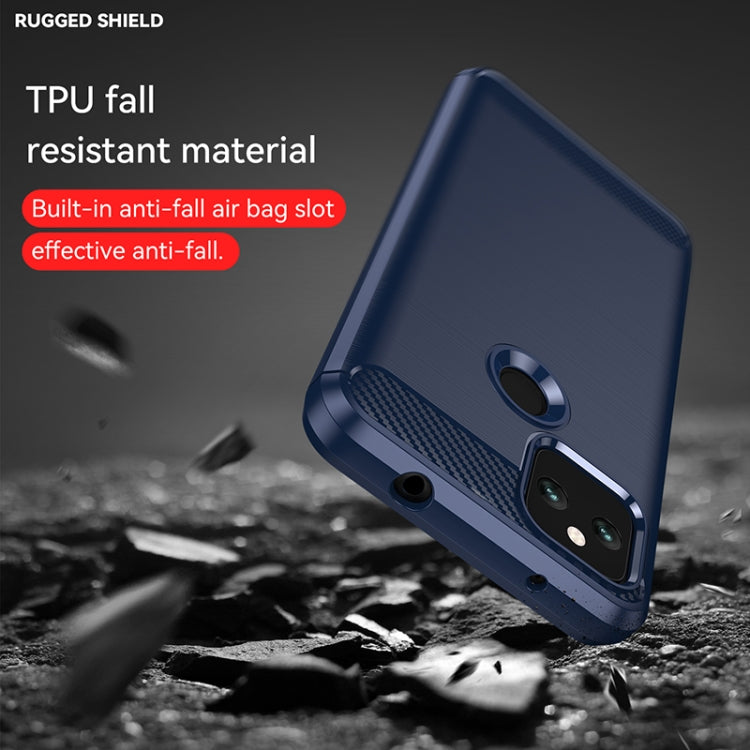 For Google Pixel 5a Brushed Texture Carbon Fiber TPU Case(Navy Blue) - free shipping - PMC TechLife - Order now!