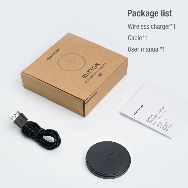 NILLKIN MC026 Portable Button Fast Charging Wireless Charger(Black) - free shipping - PMC TechLife - Order now!