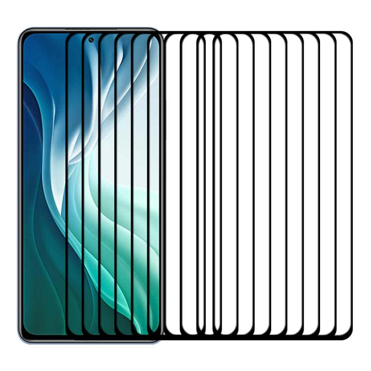 For Xiaomi Mi 11i Edge Glue 25 PCS 9H HD 3D Curved Edge Tempered Glass Film(Black) - by PMC TechLife | Online Shopping South Africa | PMC TechLife