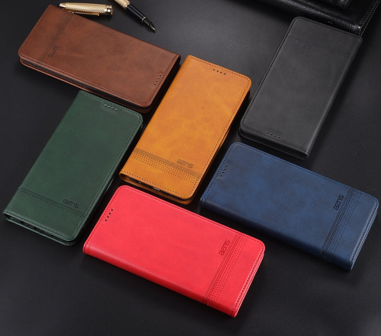 For OPPO A74 (5G) AZNS Magnetic Calf Texture Horizontal Flip Leather Case with Card Slots & Holder & Wallet(Black) - OPPO Cases by AZNS | Online Shopping South Africa | PMC TechLife | Buy Now Pay Later Mobicred