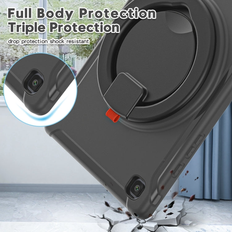 Shockproof TPU + PC Protective Case with 360 Degree Rotation Foldable Handle Grip Holder & Pen Slot For Samsung Galaxy Tab A7 10.4 2020 T500(Black) - Other Galaxy Tab PC by PMC TechLife | Online Shopping South Africa | PMC TechLife | Buy Now Pay Later Mobicred