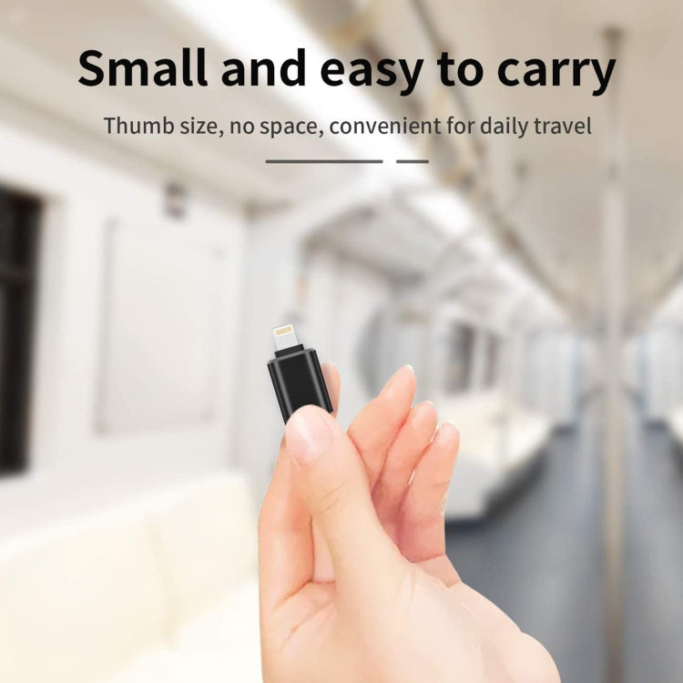 XQ-ZH001 USB Female to 8 Pin Male OTG Adapter(Silver) - Converter & Adapter by PMC TechLife | Online Shopping South Africa | PMC TechLife