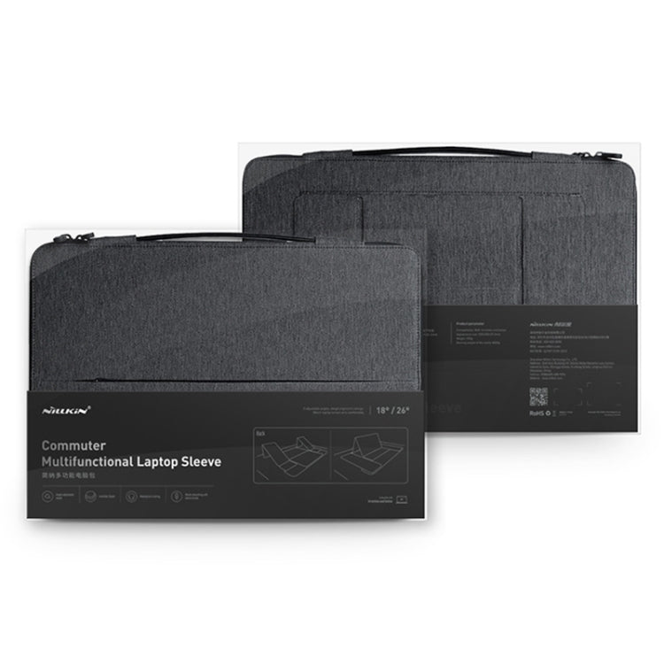 NILLKIN Multifunctional Laptop Storage Bag Handbag with Holder, Classic Version For 14 inch and Below Laptop(Black) - free shipping - PMC TechLife - Order now!