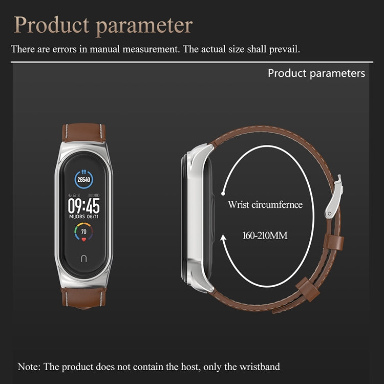 For Xiaomi Mi Band 6 / 5 / 4 / 3 Mijobs CS Microfiber Leather Watch Band(Gray) - free shipping - PMC TechLife - Order now!