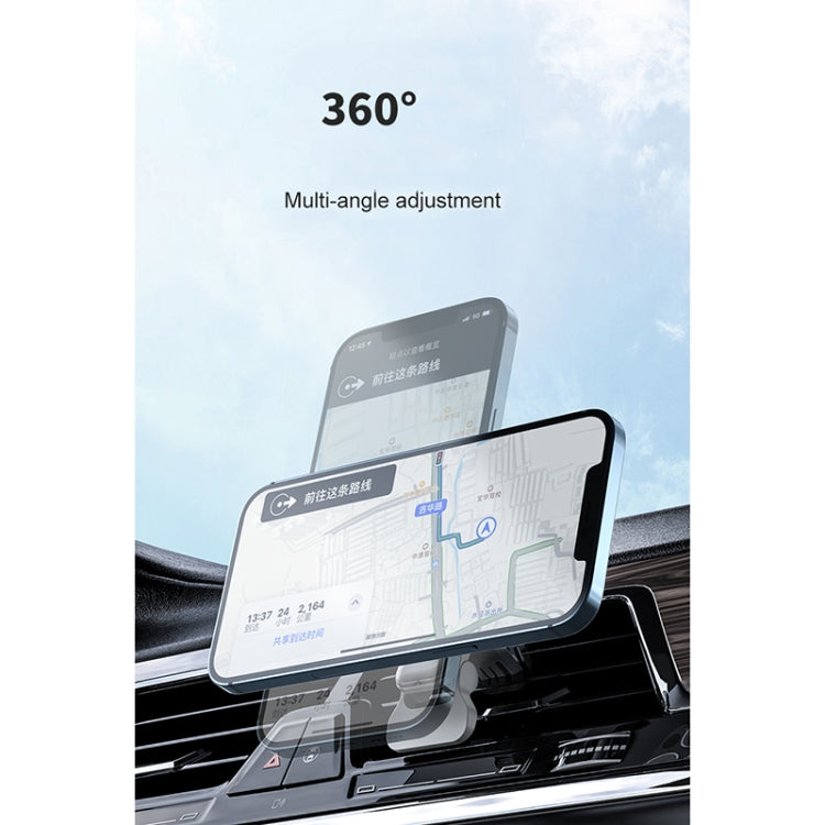 adj-987 15W Magsafe Magnetic Car Air Outlet Wireless Charger with LED Indicator(Black) - Wireless Charger Holders by PMC TechLife | Online Shopping South Africa | PMC TechLife