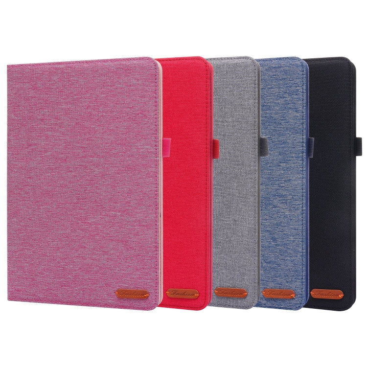 For Xiaomi Pad 5 / 5 Pro Horizontal Flip TPU + Fabric PU Leather Protective Case with Name Card Clip(Grey) - free shipping - PMC TechLife - Order now!