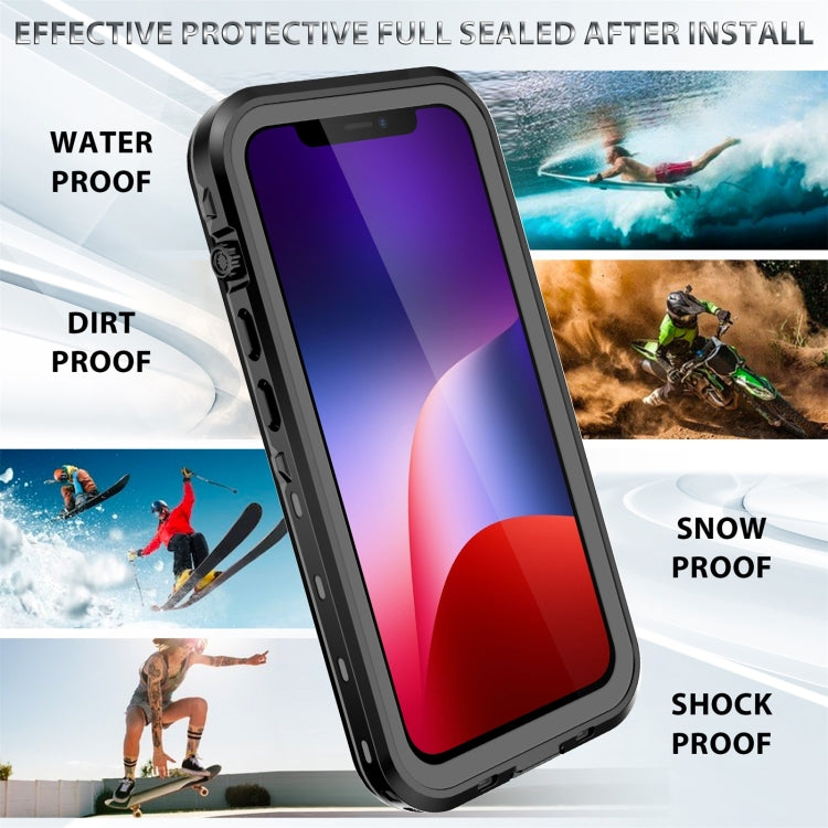 For iPhone 13 RedPepper Transparent Dot Shockproof Waterproof PC + TPU Protective Case(Black) - free shipping - PMC TechLife - Order now!
