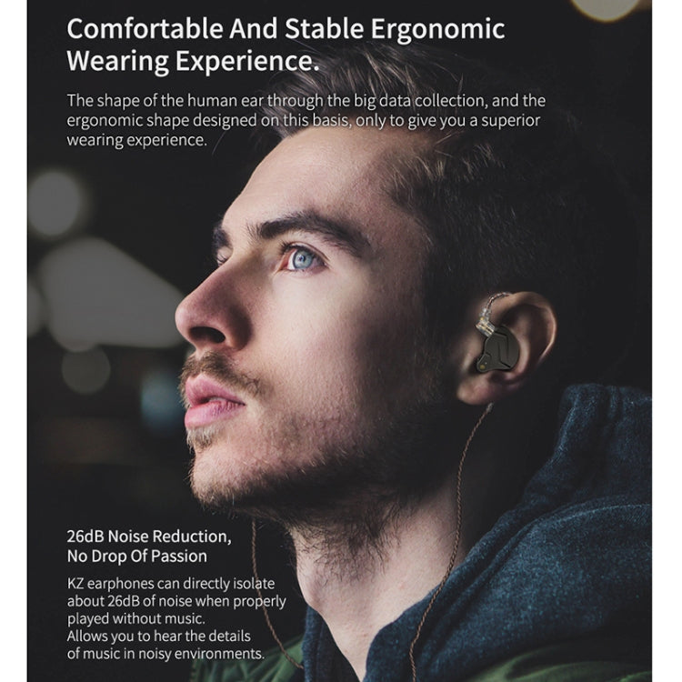 KZ ZSN Pro Ring Iron Hybrid Drive Metal In-ear Wired Earphone, Mic Version(Grey) - In Ear Wired Earphone by KZ | Online Shopping South Africa | PMC TechLife | Buy Now Pay Later Mobicred