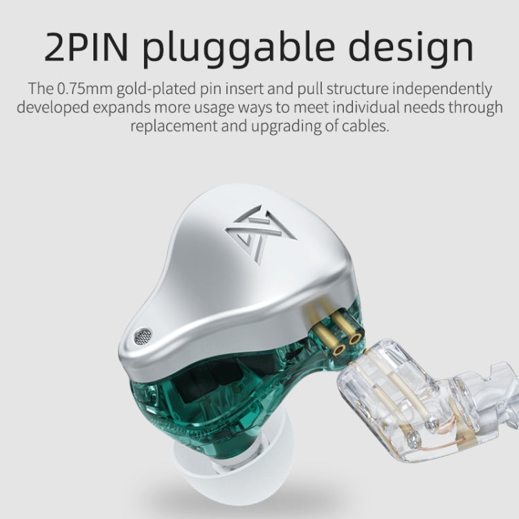 KZ AST 24-unit Balance Armature Monitor HiFi In-Ear Wired Earphone No Mic(Green) - free shipping - PMC TechLife - Order now!